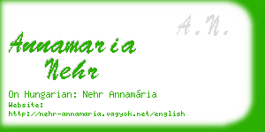 annamaria nehr business card